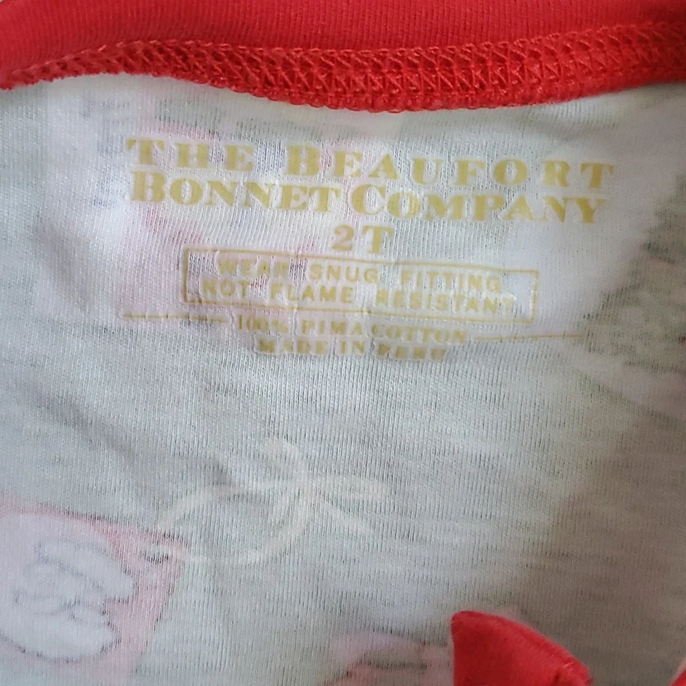 The Beaufort Bonnet Company Christmas Holiday Toddler Girls Pajamas Sz2T